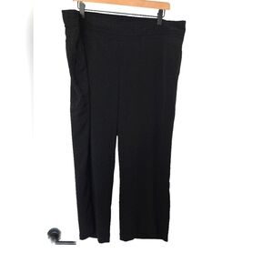 Roz & Ali Black Wide-Leg Pants Size 1x